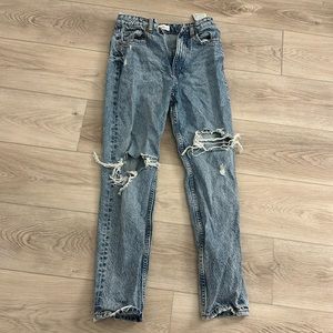 Zara slightly ripped jeans